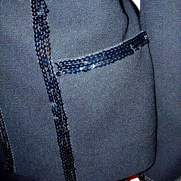 LOUIS FERAUD/ ESCADA 38 8 COUTURE WOOL SEQUINS TAILORED SHORT SKIRT SUIT - Picture 6 of 16